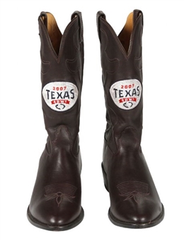 Andy Daltons Custom Made TCU 2007 Texas Bowl Boots